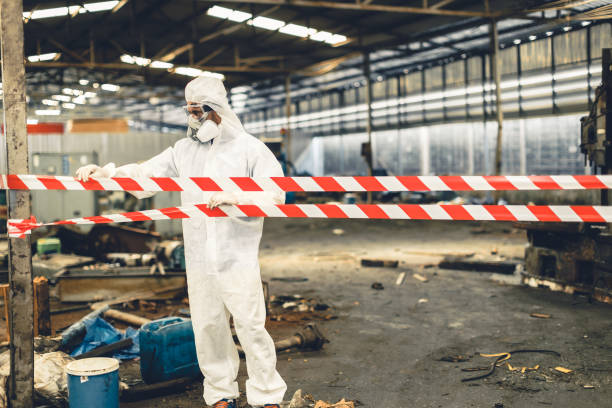 Professional Biohazard Cleanup technician working in Ferndale, FL